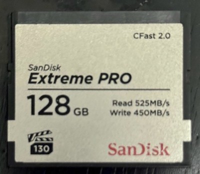 SanDisk 128GB Extreme PRO CFast 2.0 Memory Card