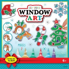 Creativity For Kids Easy Sparkle Window Art Kit-Holiday