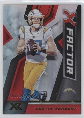2020 Panini XR X-Factor Red 58/149 Justin Herbert #13 Rookie RC 0ui5