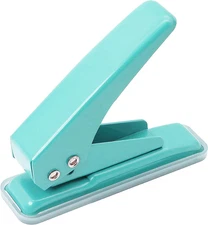 Single Hole Puncher Handheld 1/4 Inches Hole Punch, 20 Sheet Paper Punch Capacit