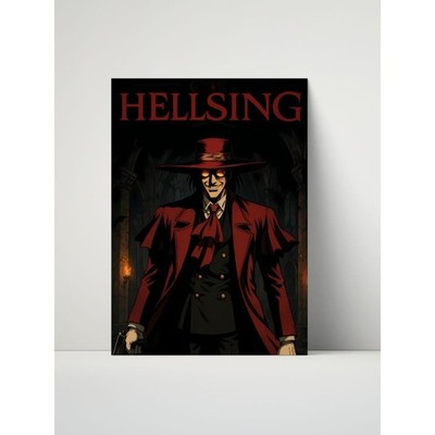 Hellsing   Crimson Nightwalker Edition   8x10 Metal Print