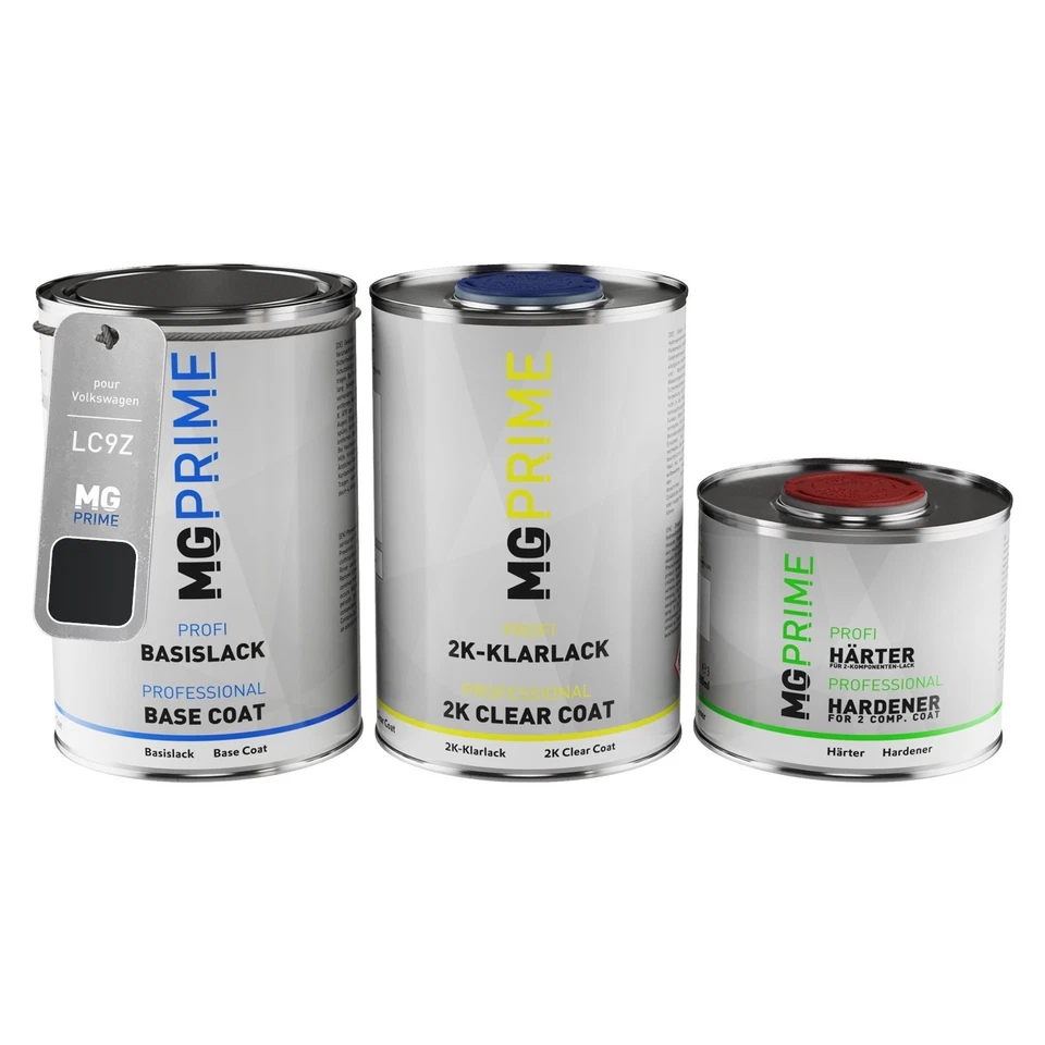 Peinture voiture kit de pot pour Volkswagen VW LC9Z C9Z Z4 Black Magic Perl 2,5l - Photo 1/4