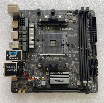 FOR ASROCK A320M-ITX AMD AM4 DDR4*2 32GB HDMI 1.4 Mini-ITX Motherboard Test OK