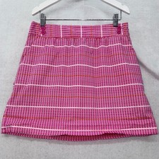 EUC Vineyard Vines Whale Striped Skirt size 2 Pink, White Orange