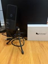 FIFINE USB Recording Condenser Microphone for Podcast Streaming Gaming Broadcast