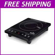 Compact Glass Induction Cooker with Safety Lock & Auto-Pan Detection Features