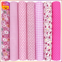 Baumwollstoff Patchwork DIY Stoffpaket 7 StüCk 50X50 Cm FüR NäHen Quilten