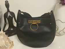Love Moschino Borsa Nera con Dettagli Dorati / Black Shoulder Bag Gold Details