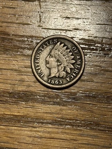 1863 - Indian Head Cent - VG+ - Exact Coin Imaged #IND299