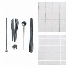 2-6pack Caulking Tools Set Portable Tile Caulk Metal Balls for Edges Kitchen