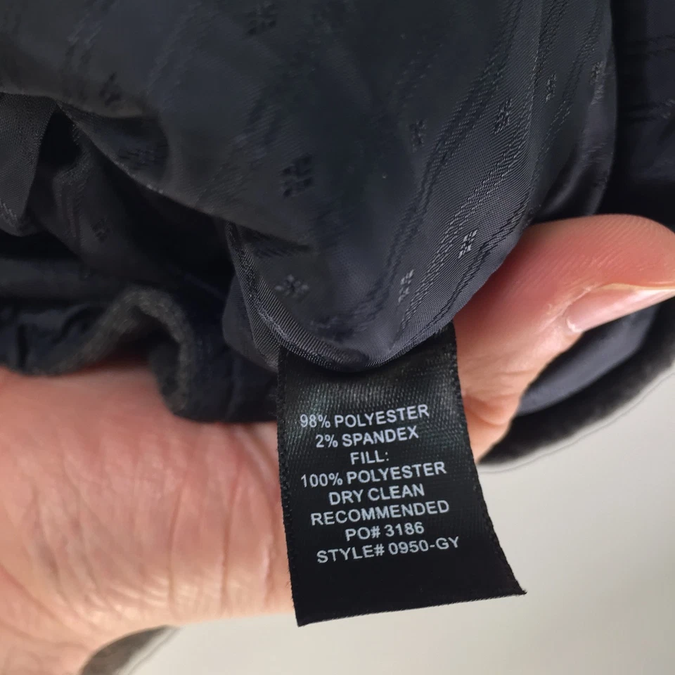 Betabrand Hombre Chaqueta Blazer Talla M Gris Carbón Manga Larga Acolchada 118975 Foto 4 de 4