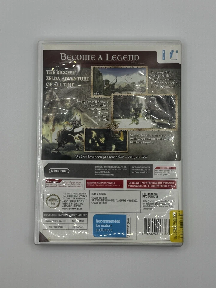 The Legend of Zelda: Twilight Princess (Nintendo Wii, 2006)CIB / Manual / Tested - Image 2 of 4
