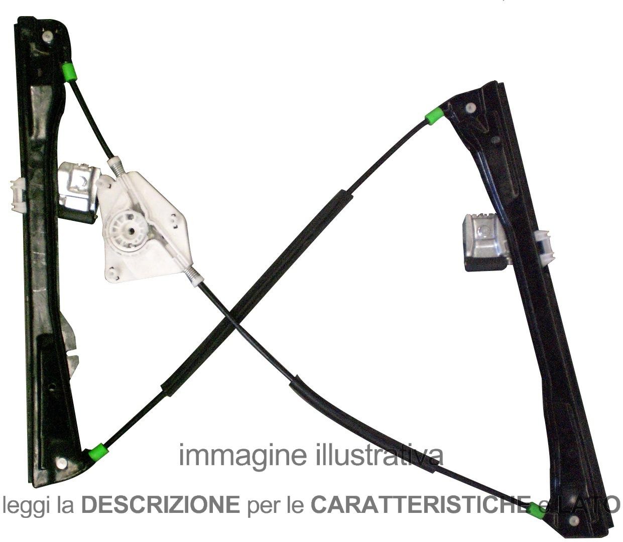 Alzacristallo Seat Ibiza 01/'02-05/'08 Meccanismo Anteriore 5 Porte Sx Sinistro