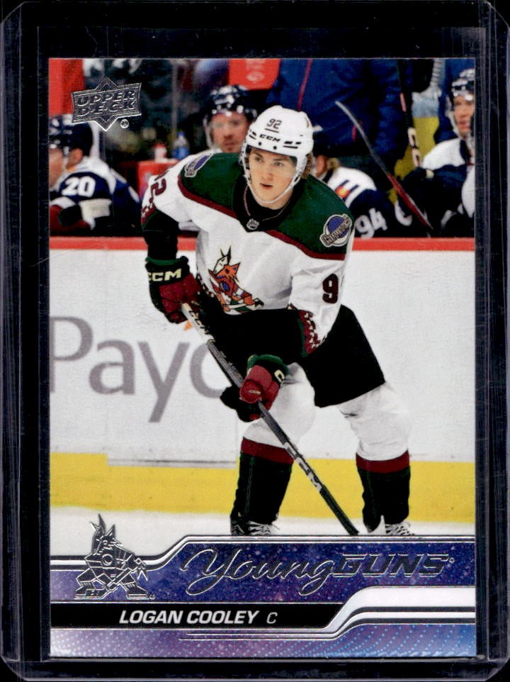 2023-24 Upper Deck Logan Cooley Rookie Young Guns RC #701 Coyotes