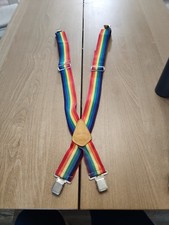 Sierra Rainbow Suspenders S110 RB 2" Wide Fun Clown Costume