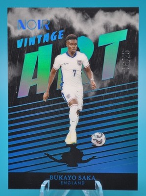 2024-25 Panini Noir Bukayo Saka Vintage Art /25 England SP #4 Rare!