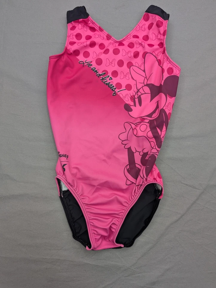 Leotardo Disney Minnie Mouse Mujer Extra Pequeño Rosa Negro GK Gimnasia Foto 2 de 4