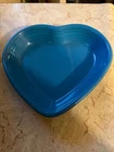 Fiesta Small 6" Peacock Blue Heart Bowl-Fiestaware Candy Dish RET. 1st Quality