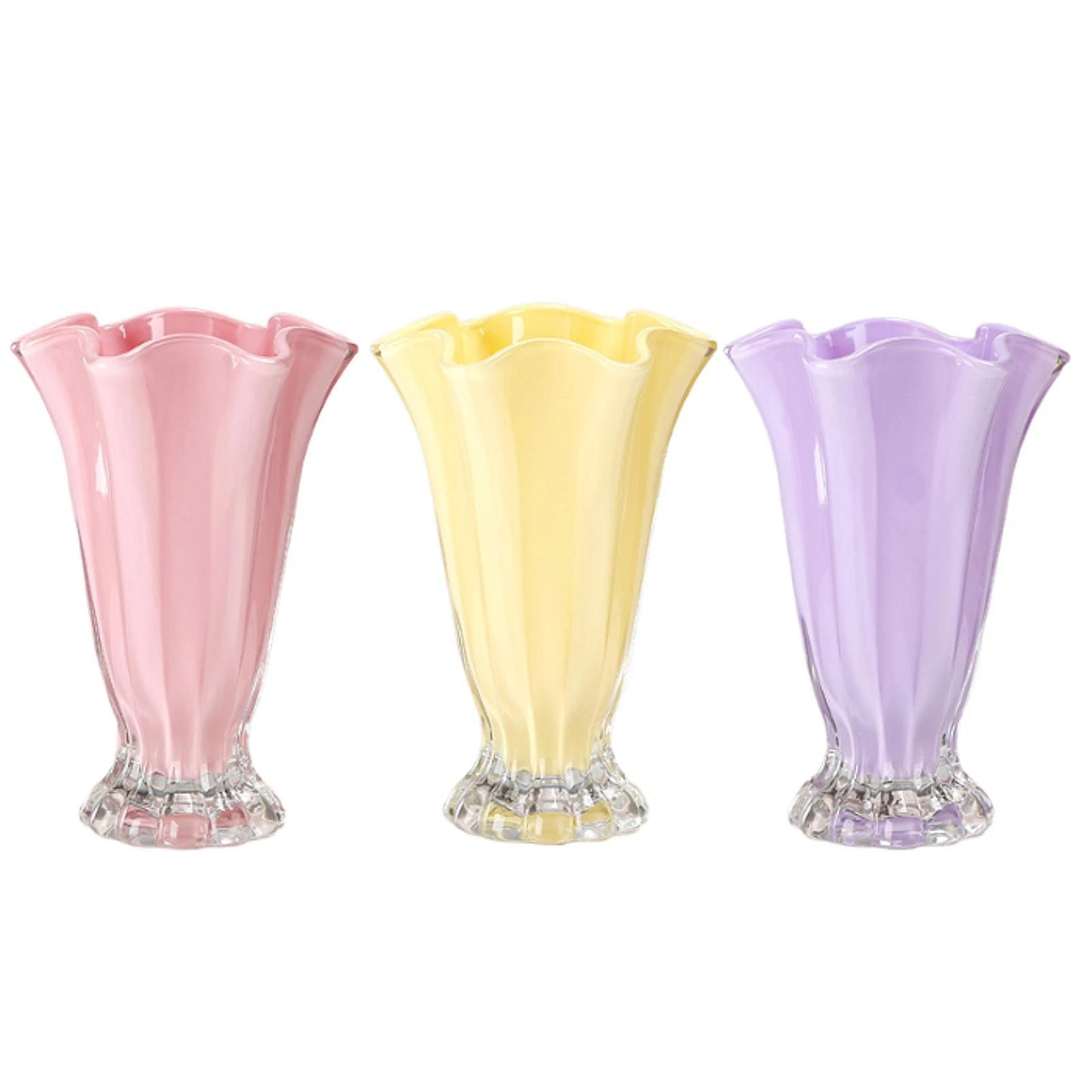 Flower Vase Hydroponic Plant Vase Farmhouse Glass Modern Floral Arrangement