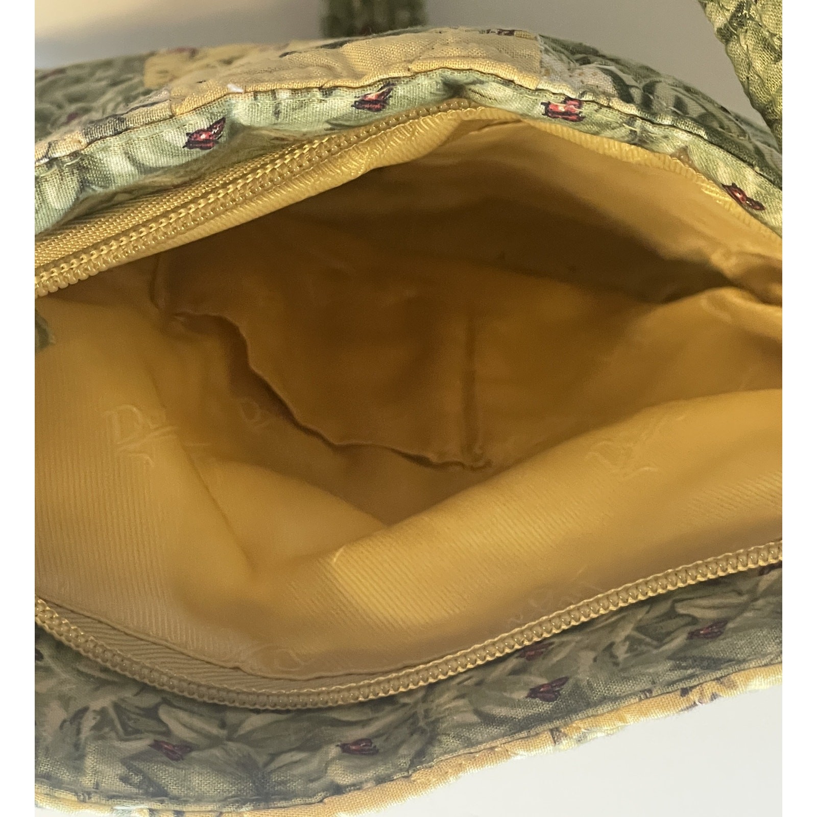 Donna Sharp Patchwork Crossbody Bag Yellow & Gree… - image 7