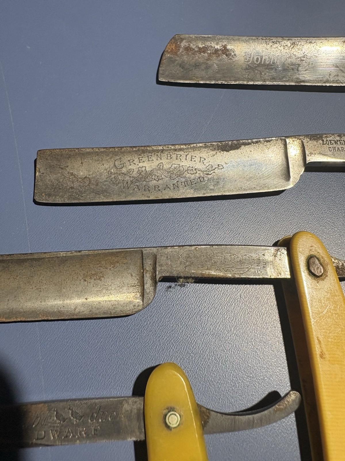 Vintage German Straight Razors Bresduck & Co. Solingen Germany and Others Lot