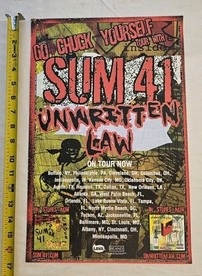 Sum 41 Poster  Unwritten Law