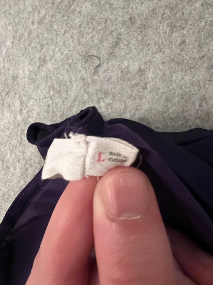 Blusa túnica exuberante para mujer grande púrpura cuello en V manga larga oficina informal suelta Foto 3 de 4