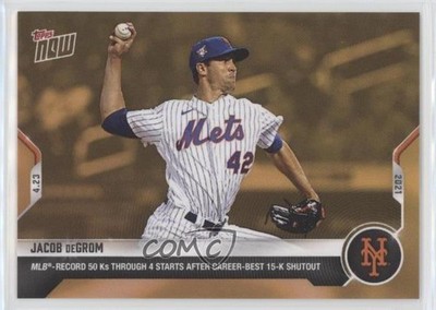 2021 Topps Now Road to Opening Day Bonus /875 Jacob deGrom #ODB-5 1c7