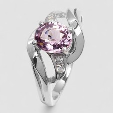 GORGEOUS PINK TOURMALINE 0.78CT 925 STERLING SILVER FINISH FINE JEWELRY RINGS