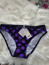 WOMENS pour moi BNWT BIKINI NEW BOTTOMS SIZE 10 black purple