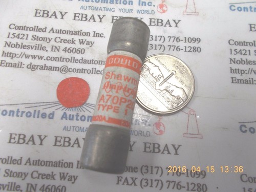 Gould Shawmut A70P20 Fuse/Fuses - Picture 2 of 2