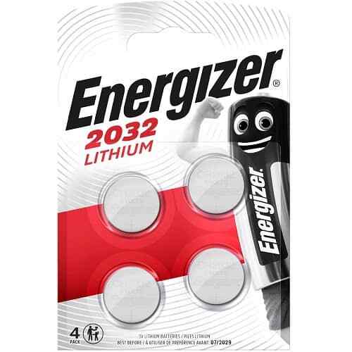 Pila de boton de litio 2032 Energizer pack 4 pilas - Imagen 1 de 1