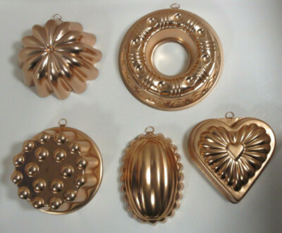 Vintage Copper Baking/Jello Mold - Metal Tin Wall Decor Hanging