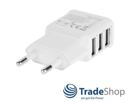 Mini 3-krotna ładowarka USB 2A adapter zasilacz wtyczka sieciowa wtyczka 220V - Zdjęcie 2 z 4