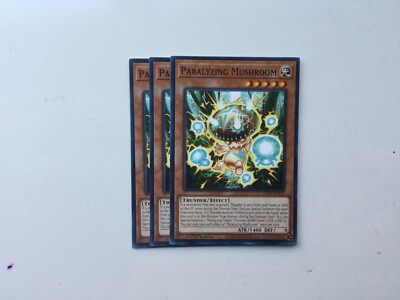 (NEAR MINT) 3x Paralyzing Mushroom Playset Yugioh INFO Infinite Forbidden