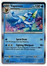Pokemon Scarlet Violet 151 Holo Rare 134/165 Vaporeon