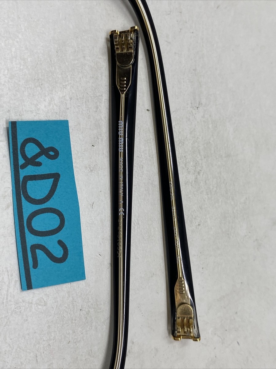 MIU MIU VMU 50L LAX BLACK/GOLD 140mm TEMPLE ARM PARTS &D02 MIU MIU VMU 50L LAX BLACK/GOLD 140mm TEMPLE ARM PARTS &D02