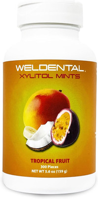 Xylitol Mints 300 Tablets, Increases Saliva Production, Helps Moisten Dry Mouth 