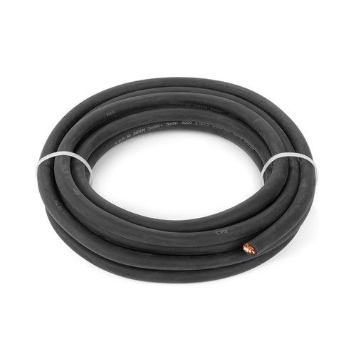 1/0 Gauge Welding Cable - Extra Flexible, 600V, COMBO PACK (10ft Black + 10ft Red), Made In USA