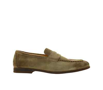Doucal's Penny Loafer Suede Loafer Tortota Latex Bottom Art. DU3290
