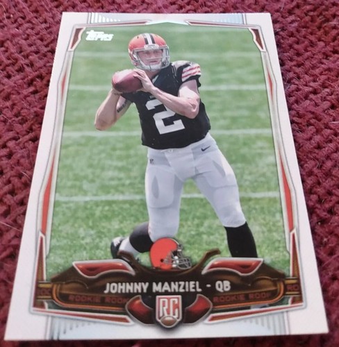 Carta Johnny Manziel #429 Rookie 2014 Topps Cleveland MARRONE Maniche morbide e rigide - Foto 3 di 10