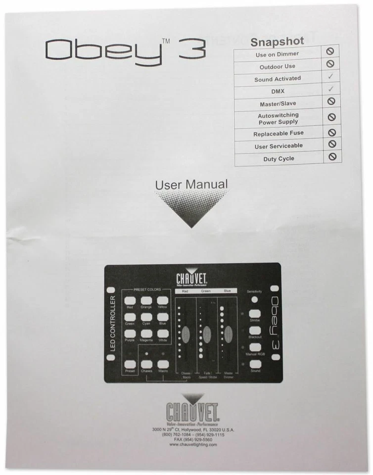 Chauvet DJ Obey 3 Universal Dmx Lighting Controller For Church Stage Performance - Image 4 of 4