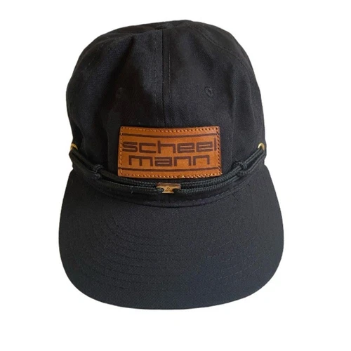 NWOT Findlay Unstructured Snapback Hat Black Chinstrap Stash Pocket One Size