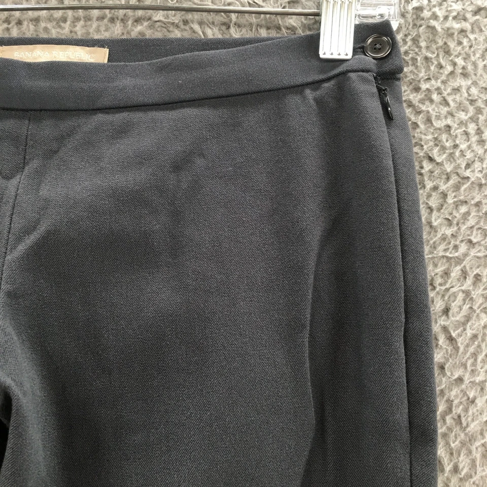Banana Republic Sloan Capri Skinny Pants Womens 0P (actual 29x25) Gray Ankle Zip - Image 4 of 4