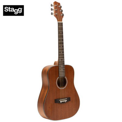 Stagg SA25 Series Sapele Acoustic Dreadnought Travel Guitar SA25-MAH-TRAVEL