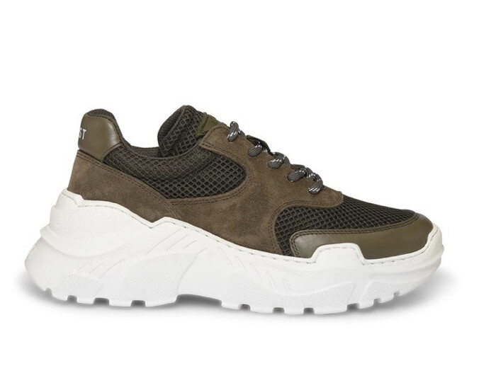 LAST SPRINT MESH OLIVE CHUNKY SNEAKERS DESIGNER | eBay