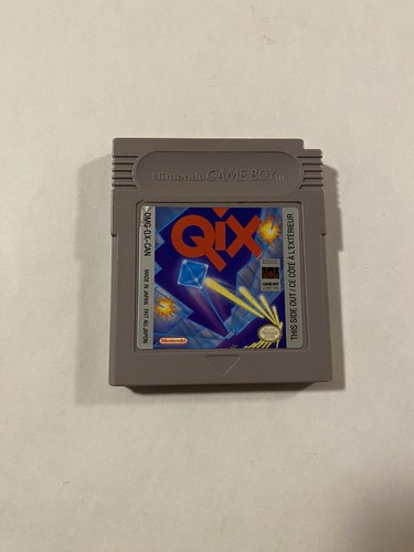 Qix (Nintendo Game Boy, 1990) Authentic Tested Video Game Works Fine