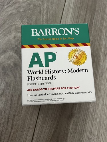 AP World History: Modern Flashcards Fourth Edition (Barron's AP) - 第 1/6 張圖片