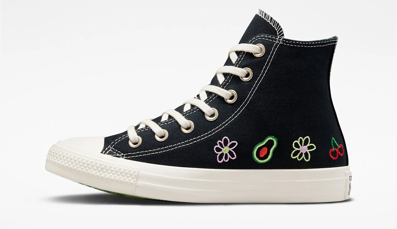 Converse Chuck Taylor All Stars Festival frutta ricamata taglia 12UK senza scatola nuove