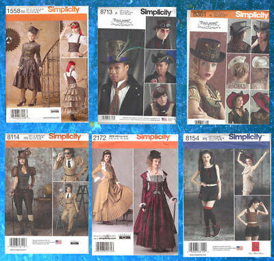 CHOOSE PATTERN Steampunk Costume Misses Sz 4-22